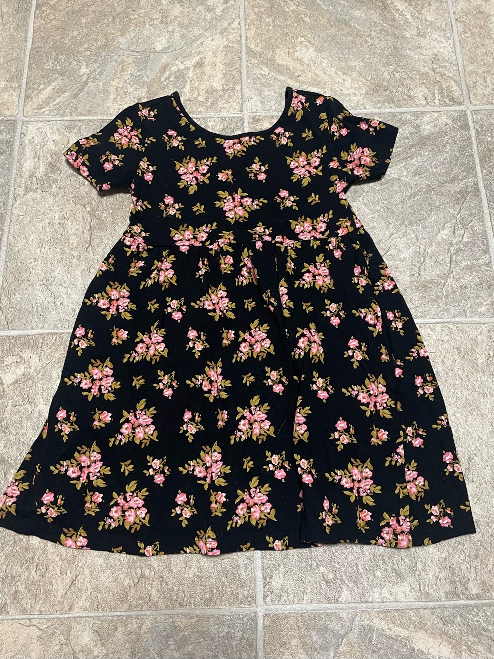 2/$12 Old Navy Black Floral Dress